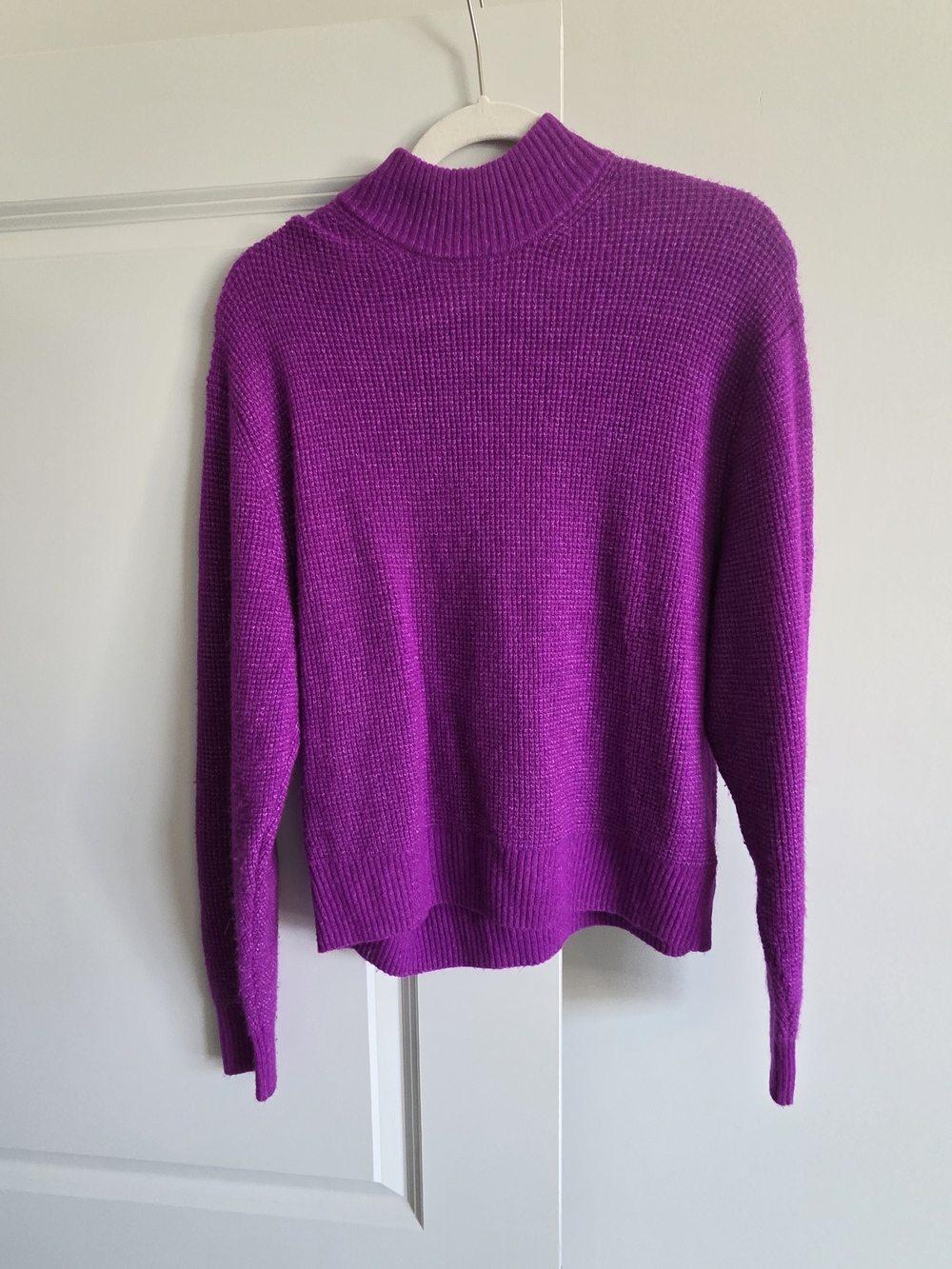 GAP Bright Purple Mock Neck Sweater